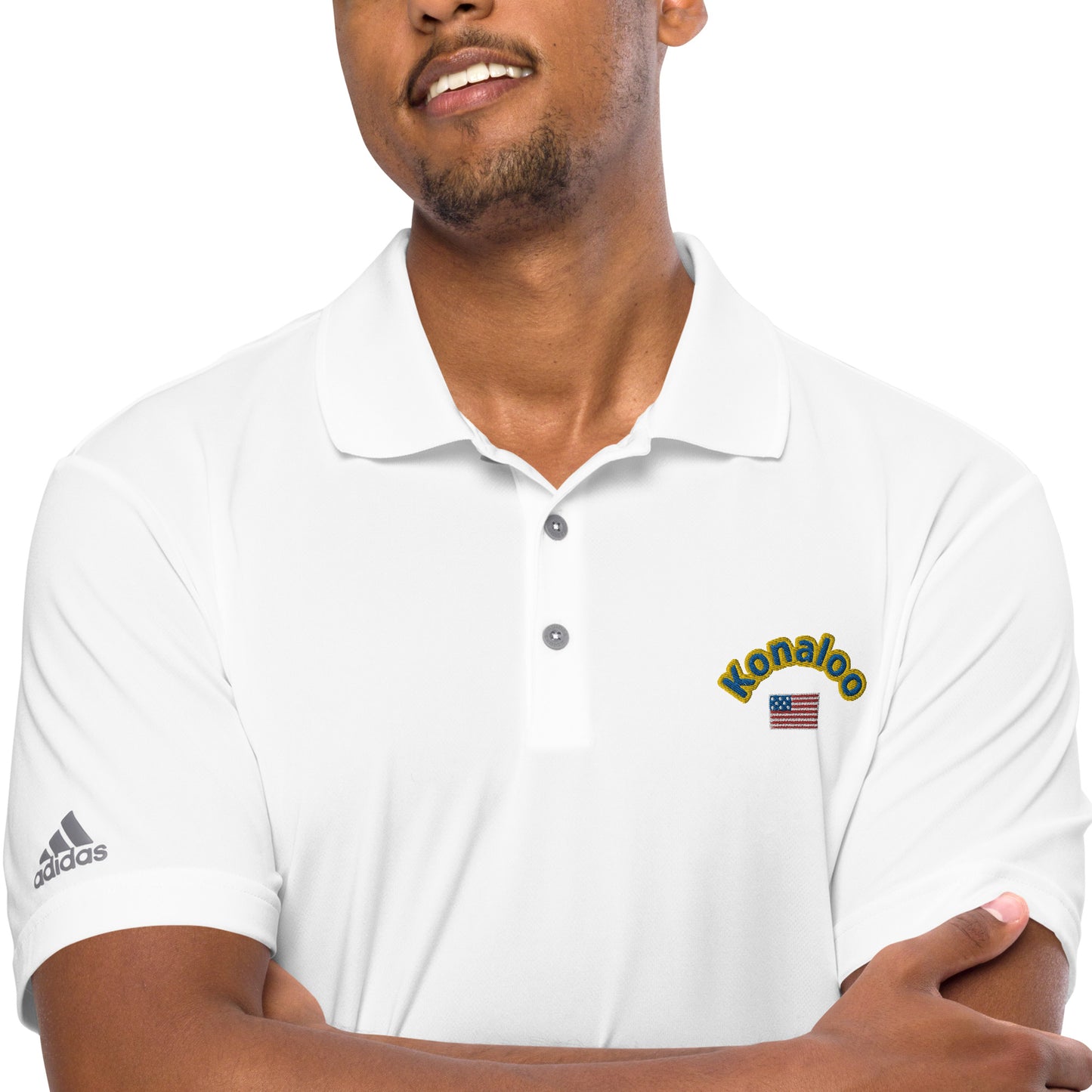 Adidas Konaloo Shirt Elevate your style with the Konaloo Brand Men's Designed Performance Polo Shirt
