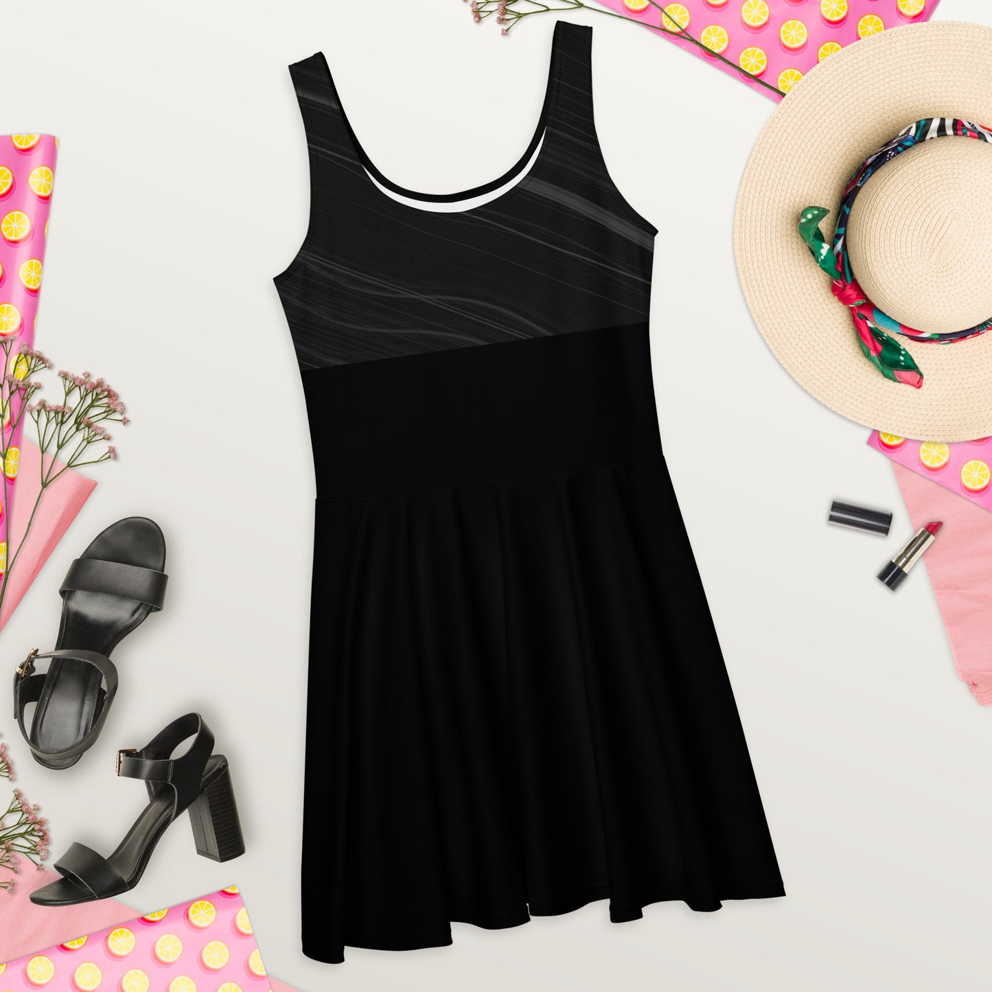 Cotton Tee Dress Mini, Breathable Thick and Soft Woven Cotton, Cozy Layering Dream Skater Dress