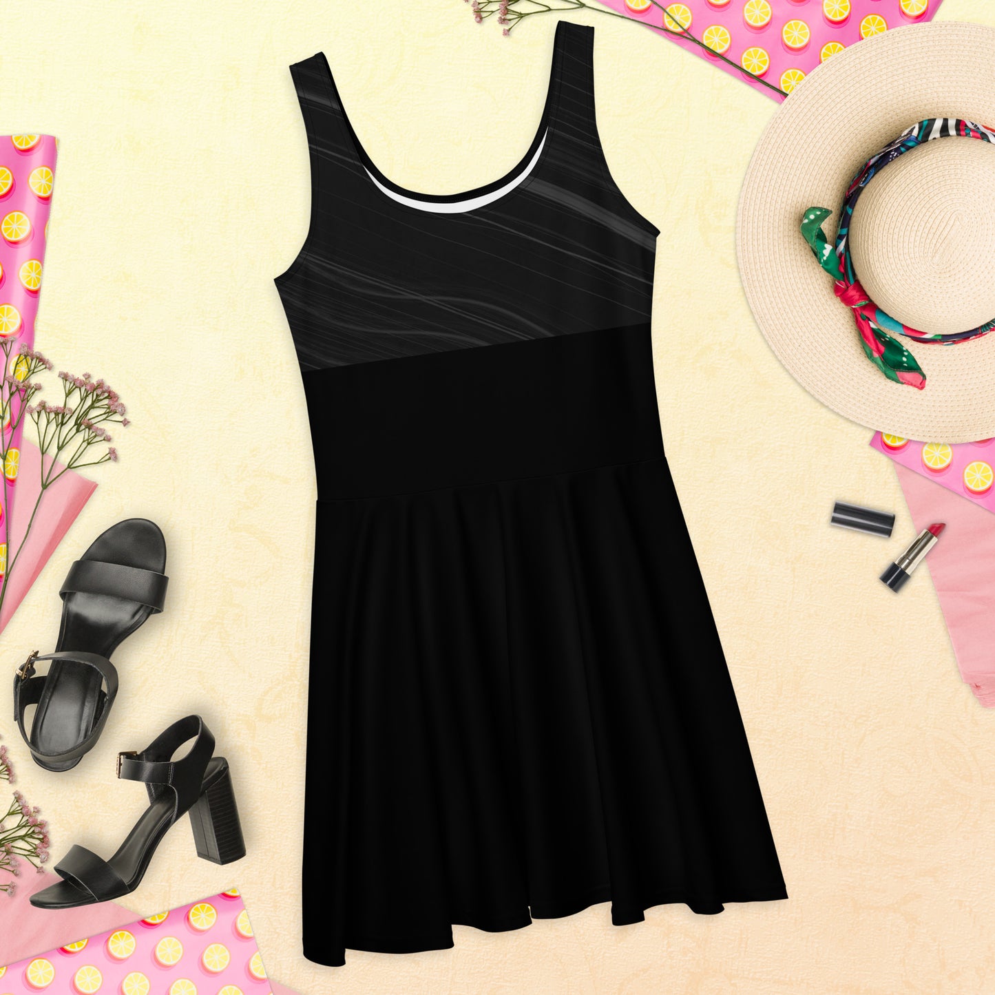 Cotton Tee Dress Mini, Breathable Thick and Soft Woven Cotton, Cozy Layering Dream Skater Dress