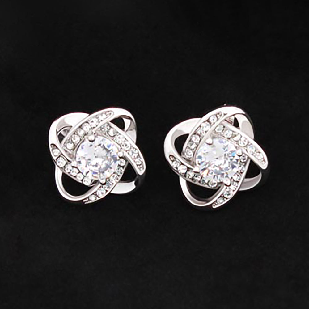"Add a Touch of Elegance" with Our Love Knot Stud Earrings - Perfect for Any Occasion!