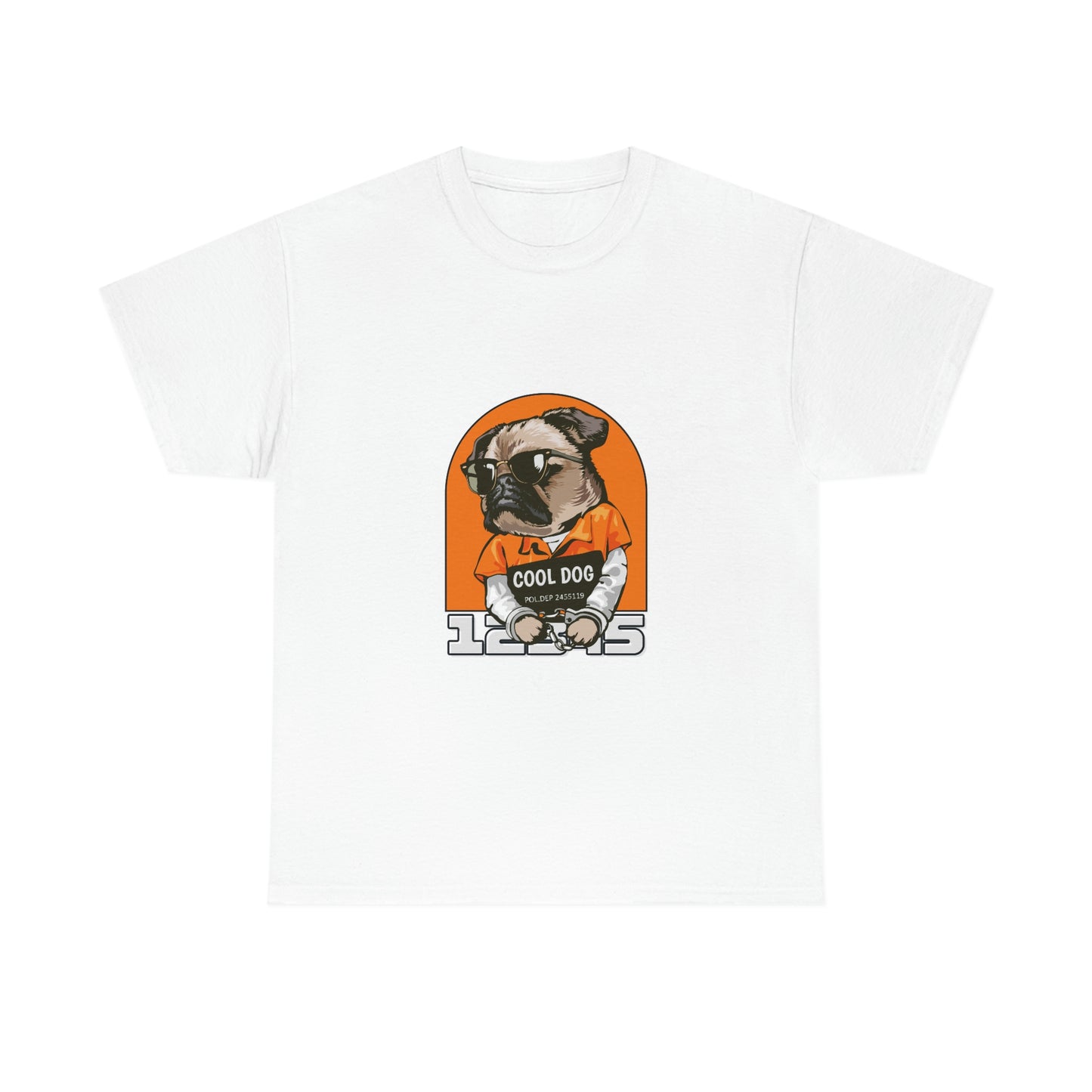 A Tee Shirt, R-Shirt for Women and Men Cool Dog Tee Unisex Heavy Cotton Tee