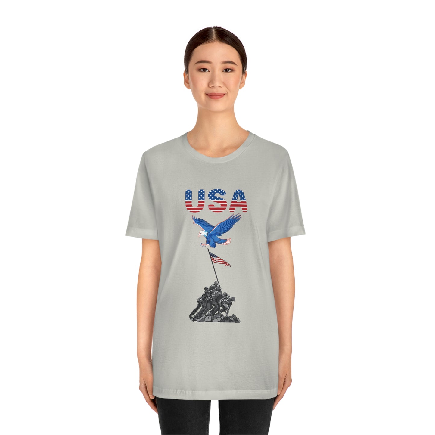 Happy 4th of July T-Shirt, USA Flag, Patriot Shirts, Unisex Jersey Short Sleeve Tee