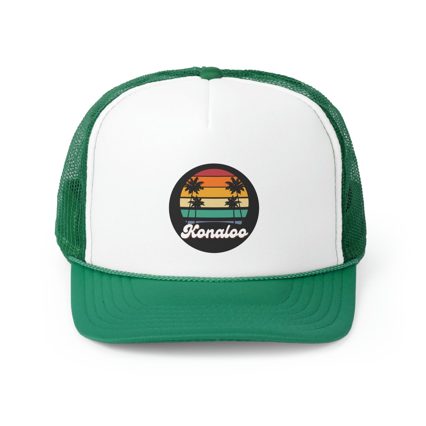 Hat Get Your Retro Vibes On with Our Trucker Caps - Featuring Palm Tree Shadows