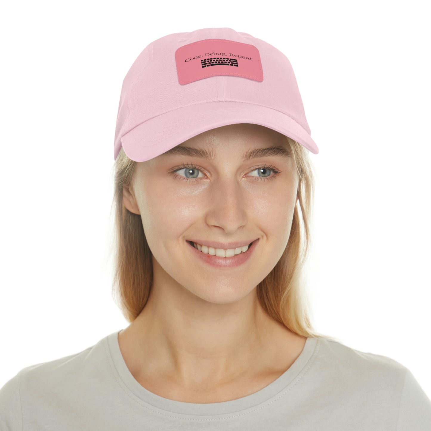 Hat for Code.Debug.Repeat Leather Patch Hat: Perfect for Tech Enthusiasts Baseball Hat Gift