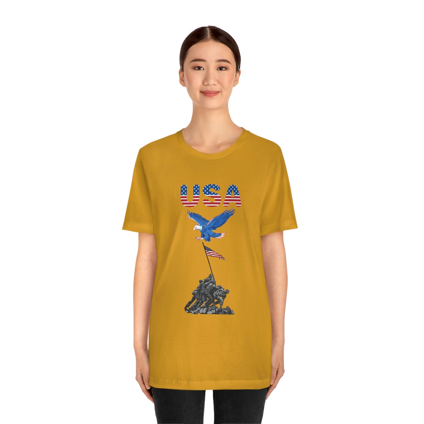 Happy 4th of July T-Shirt, USA Flag, Patriot Shirts, Unisex Jersey Short Sleeve Tee