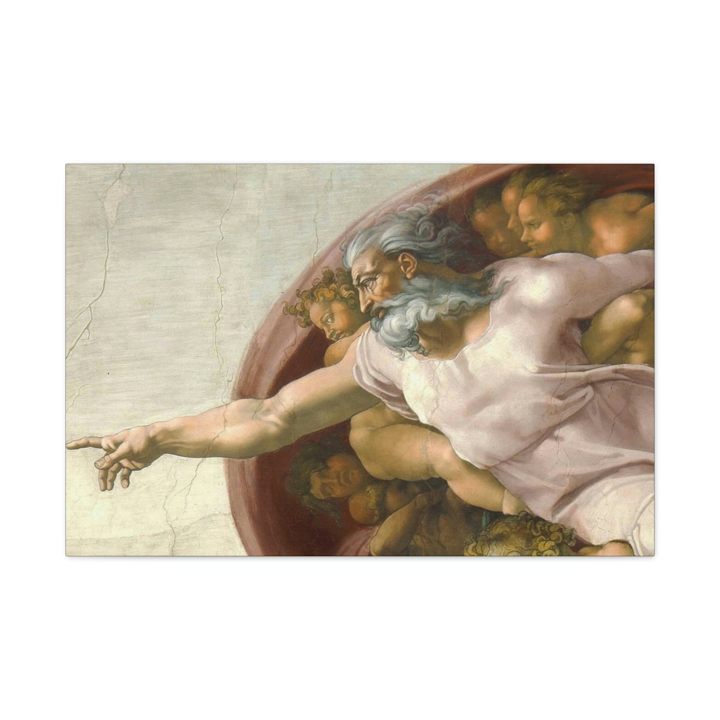 Canvas The Creation of Adam by Michelangelo Buonarroti Gallery Wraps
