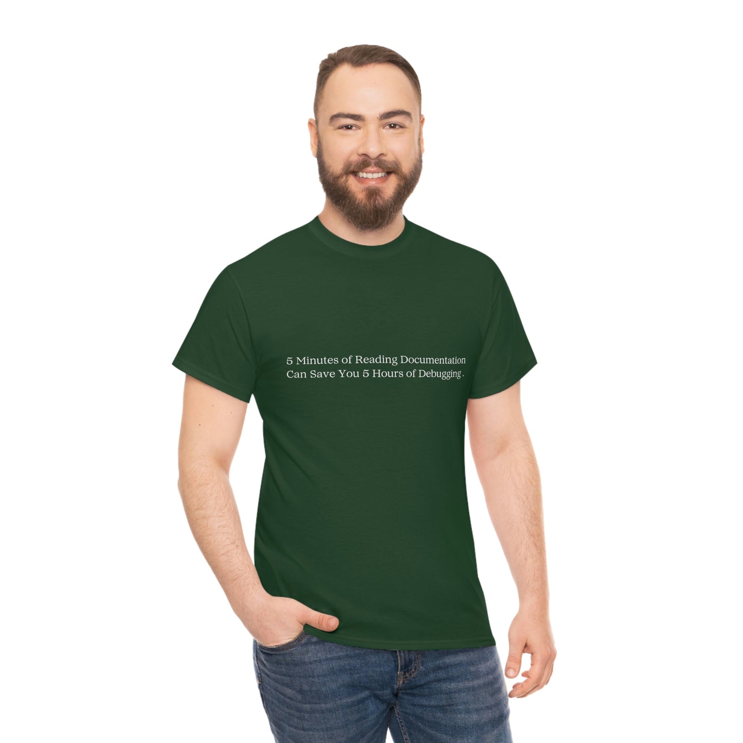 A 5 Minutes Can Save You 5 Hours: Get Our Unisex Heavy Cotton Tee and Debug in Style