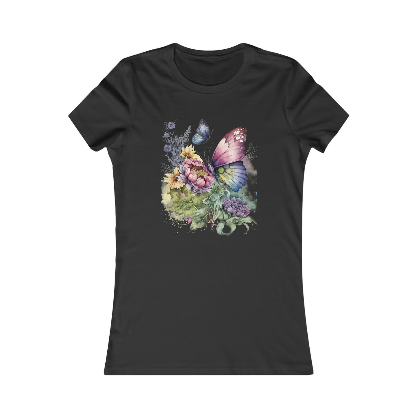 Express Yourself with Our Women's Butterfly Flowers T-Shirt - The Perfect Gift for Fashion-Forward Women and Girls