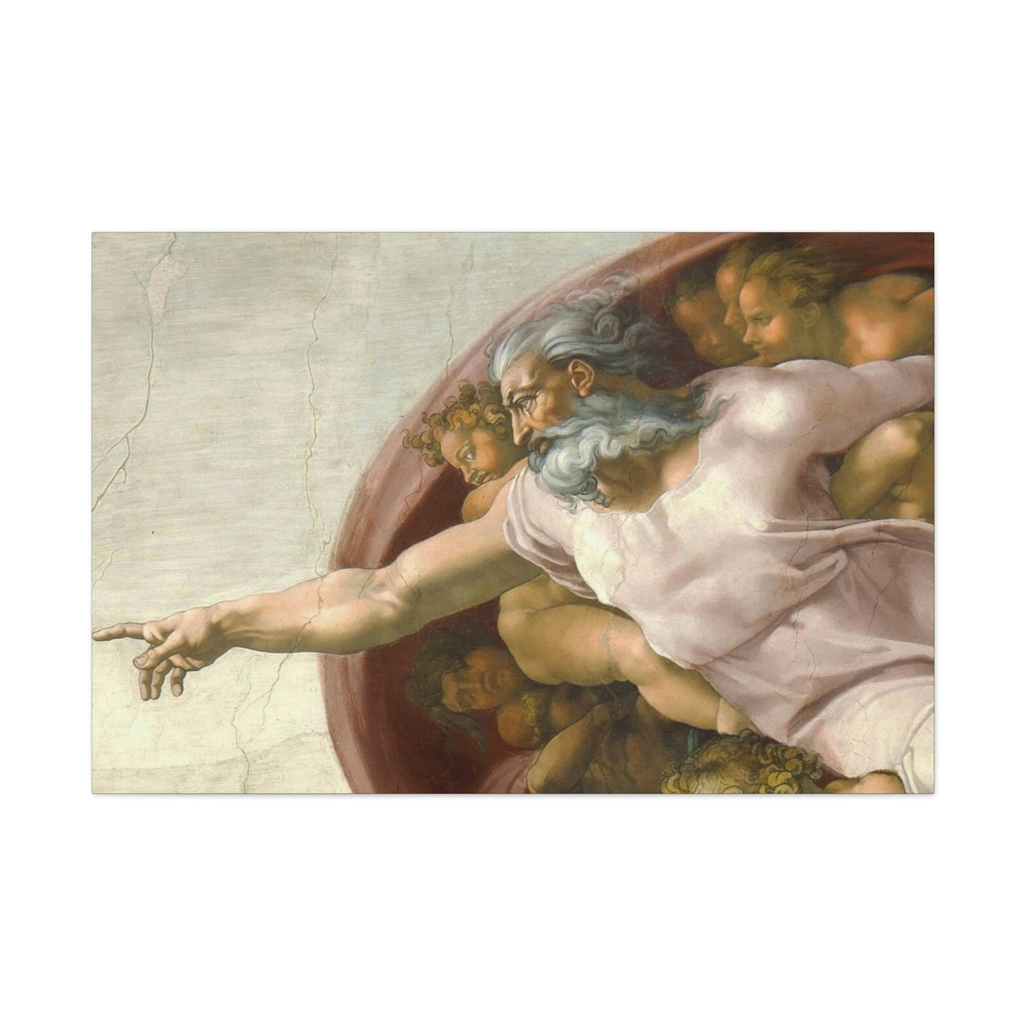 Canvas The Creation of Adam by Michelangelo Buonarroti Gallery Wraps