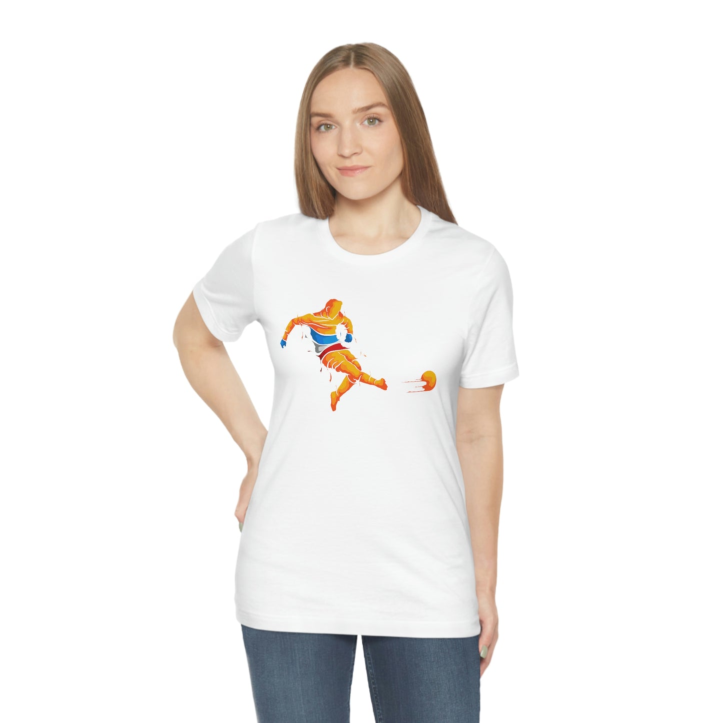 A Unisex Shirt, Gifts for Mom, Birthday Gifts for Him and Her, Cute Mama Shirt, Soccer Mom T-Shirt,Mom Gift,Cute Soccer Shirt unisex Jersey Short Sleeve Tee