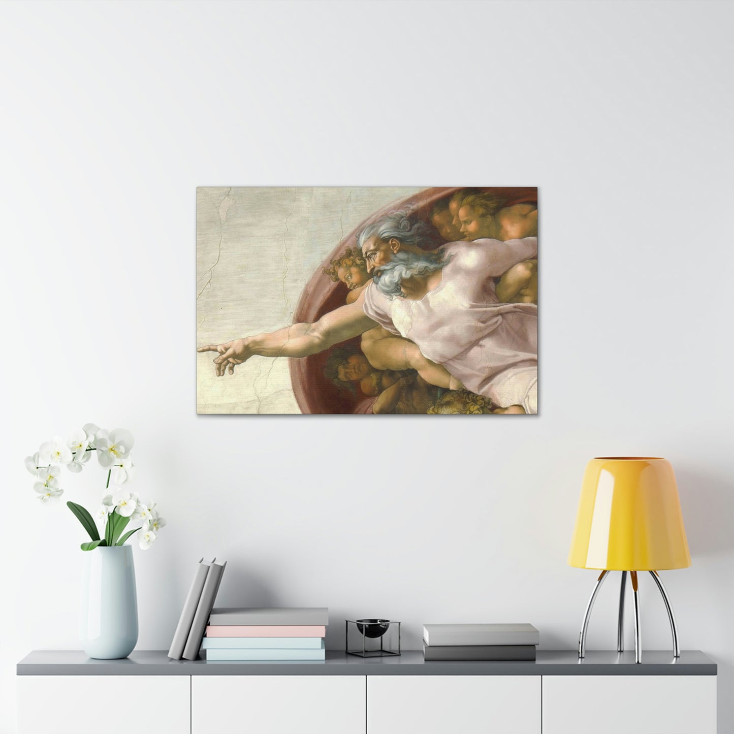 Canvas The Creation of Adam by Michelangelo Buonarroti Gallery Wraps
