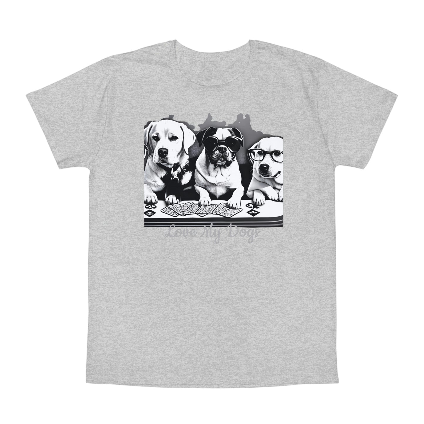 Love My Dogs T-Shirt, My Dogs Playing card around the table T-Shirt, Great fun Gift