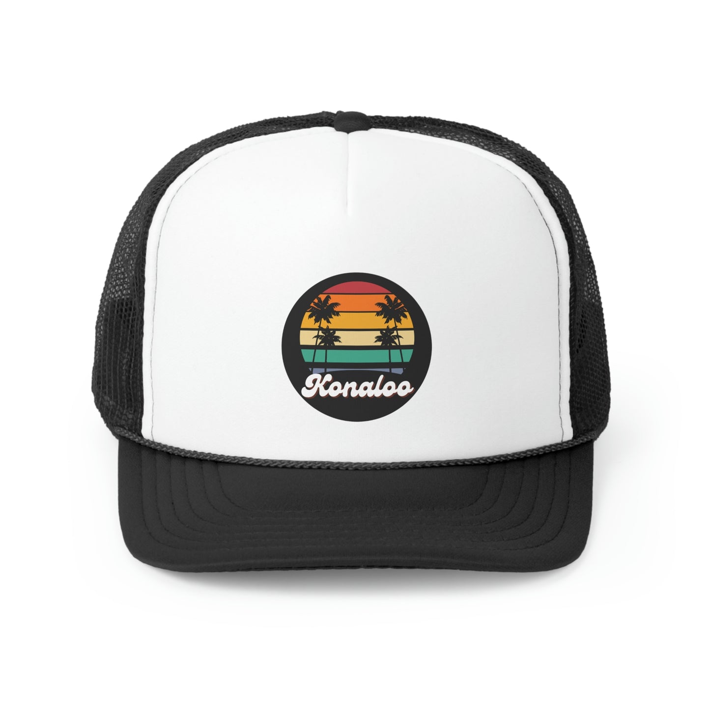 Hat Get Your Retro Vibes On with Our Trucker Caps - Featuring Palm Tree Shadows