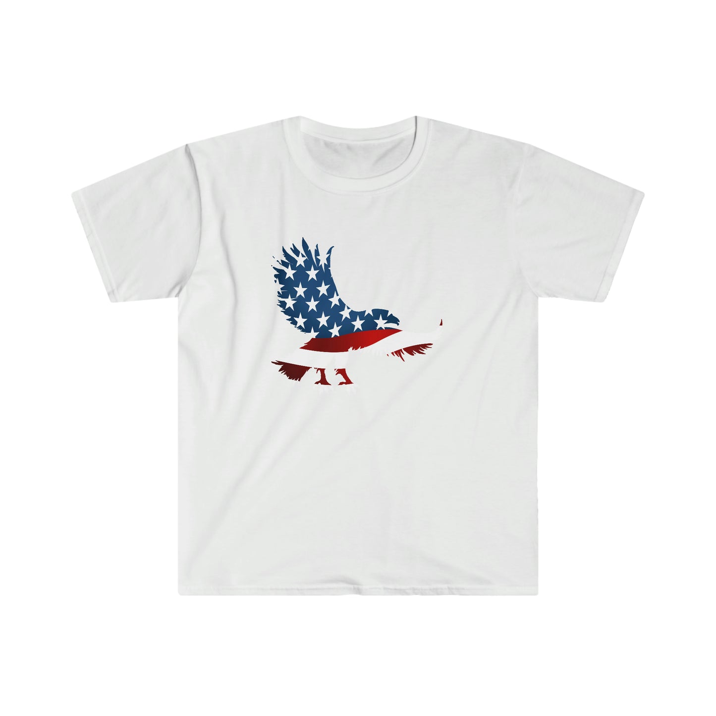 USA Flag Eagle Shirt, 4Th Of July Shirt, Independence Day Eagle T Shirt, Patriotic Shirts, Memorial Day Shirts, Usa Flag Shirts, Usa Shirts,Unisex Softstyle T-Shirt