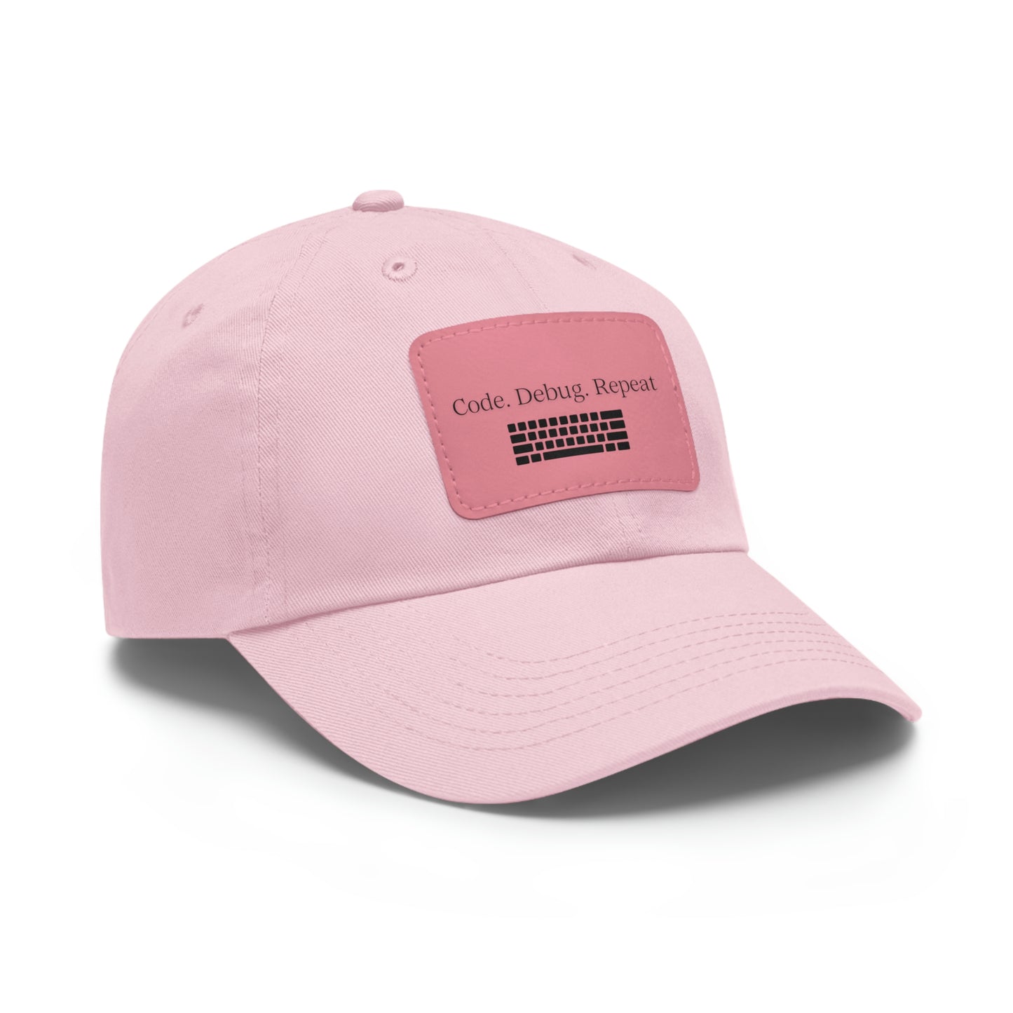 Hat for Code.Debug.Repeat Leather Patch Hat: Perfect for Tech Enthusiasts Baseball Hat Gift