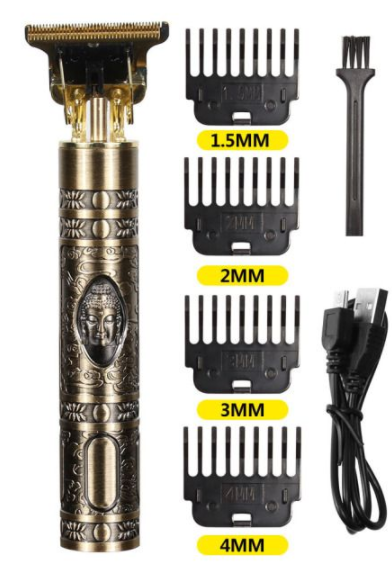 USB Vintage T9 0mm Electric Hair Trimmer For Man Cordless Clippers Professional Beard Hair Cutting Machine Barber rechargeable