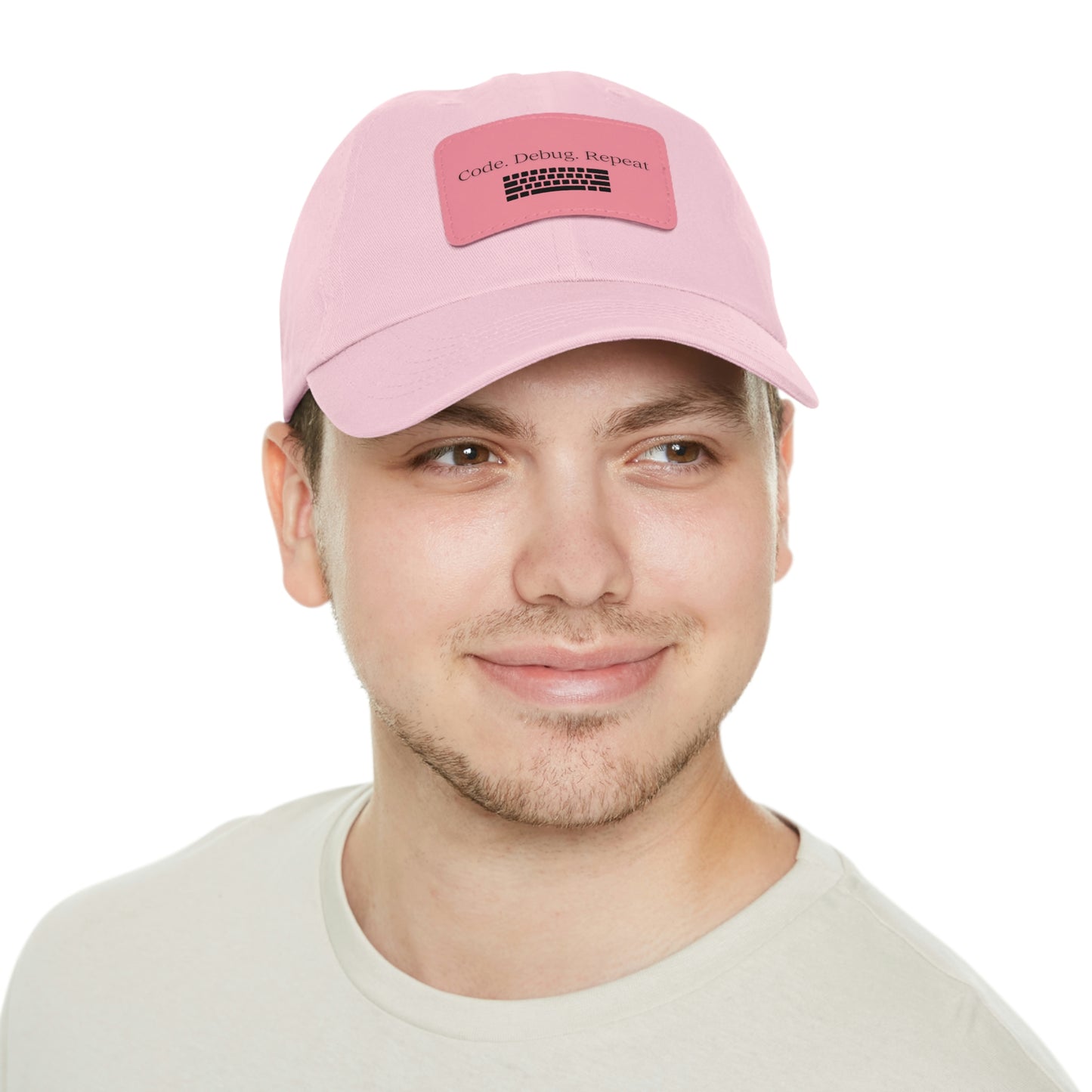 Hat for Code.Debug.Repeat Leather Patch Hat: Perfect for Tech Enthusiasts Baseball Hat Gift