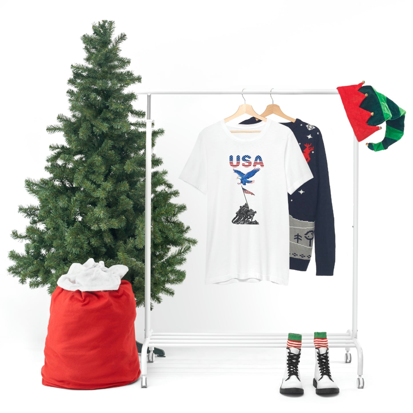 Happy 4th of July T-Shirt, USA Flag, Patriot Shirts, Unisex Jersey Short Sleeve Tee