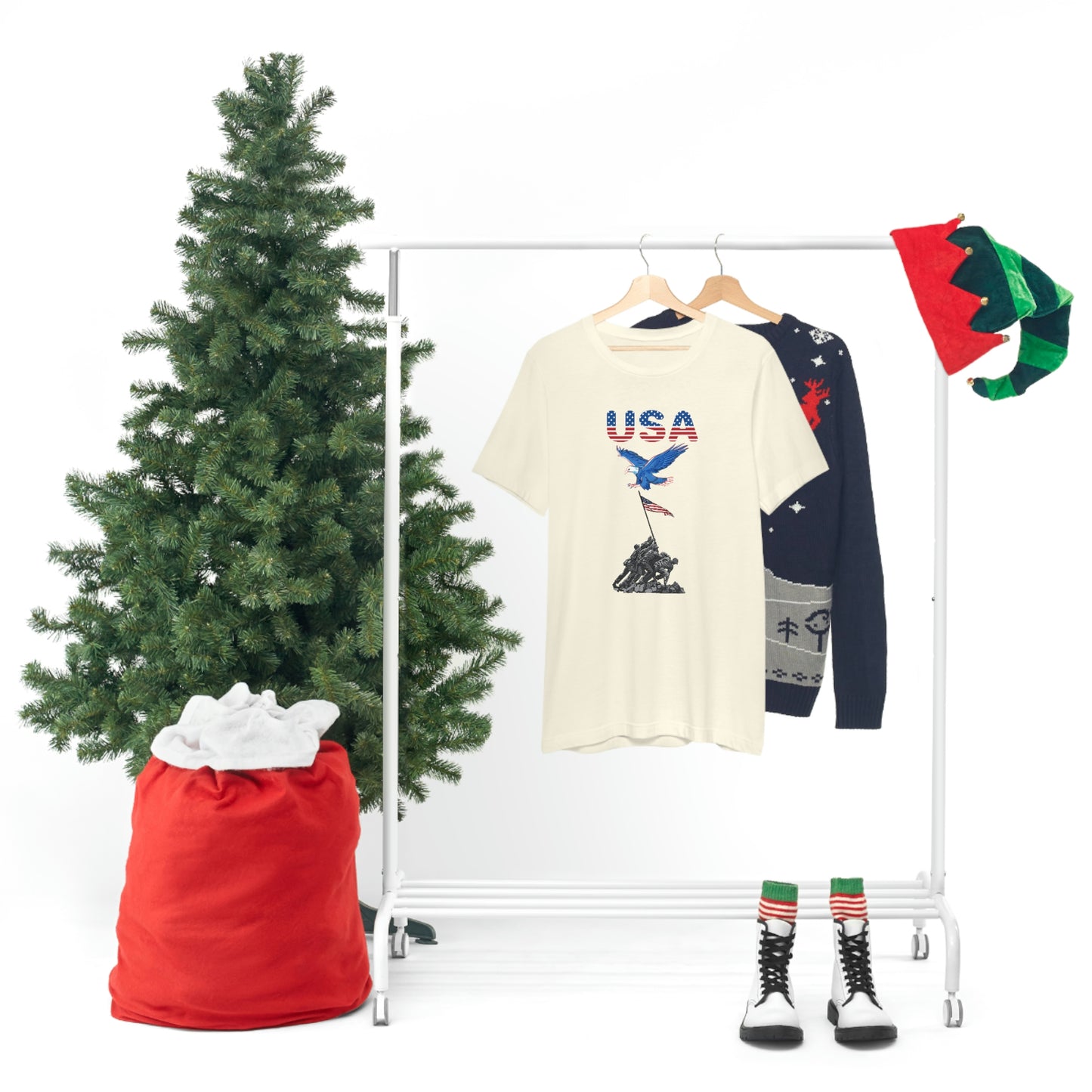 Happy 4th of July T-Shirt, USA Flag, Patriot Shirts, Unisex Jersey Short Sleeve Tee
