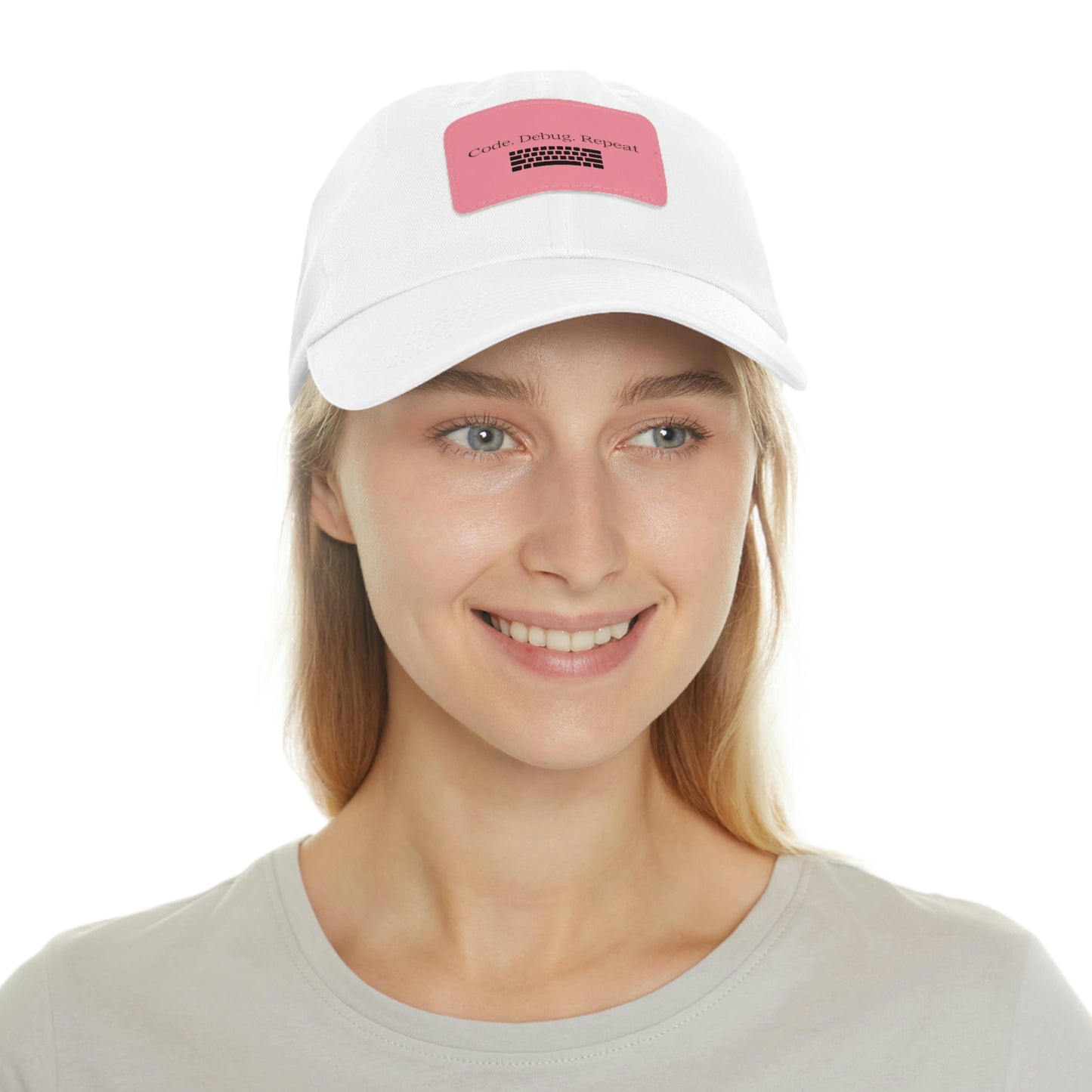 Hat for Code.Debug.Repeat Leather Patch Hat: Perfect for Tech Enthusiasts Baseball Hat Gift