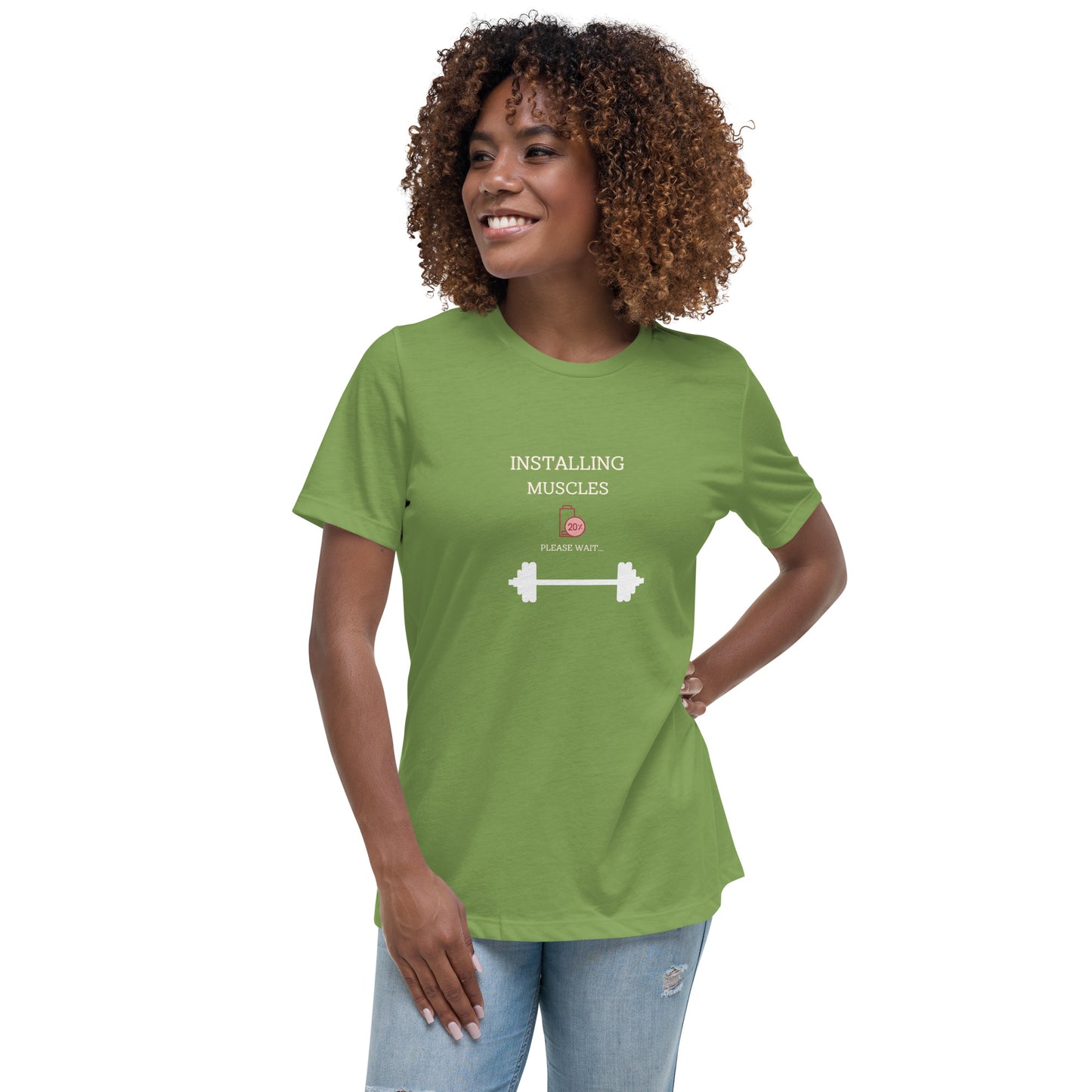 Women's Relaxed T-Shirt Installing Muscle