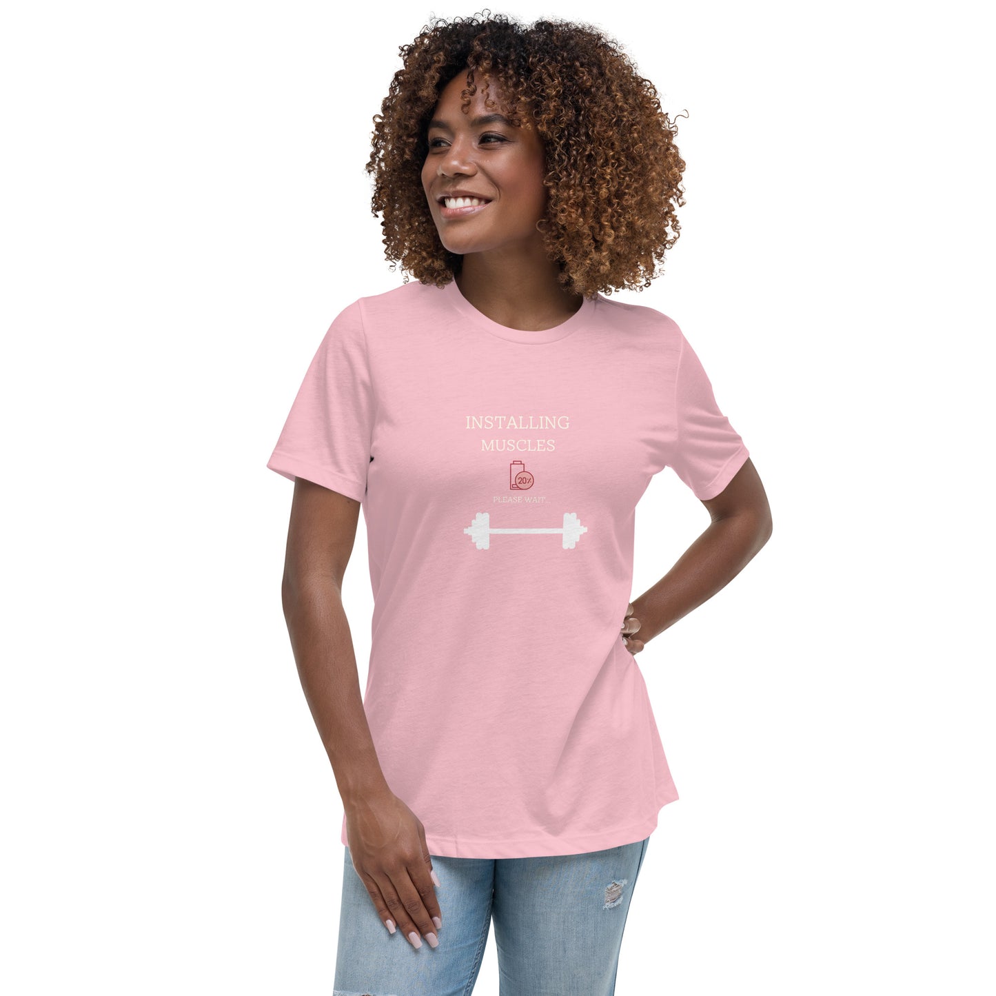 Women's Relaxed T-Shirt Installing Muscle