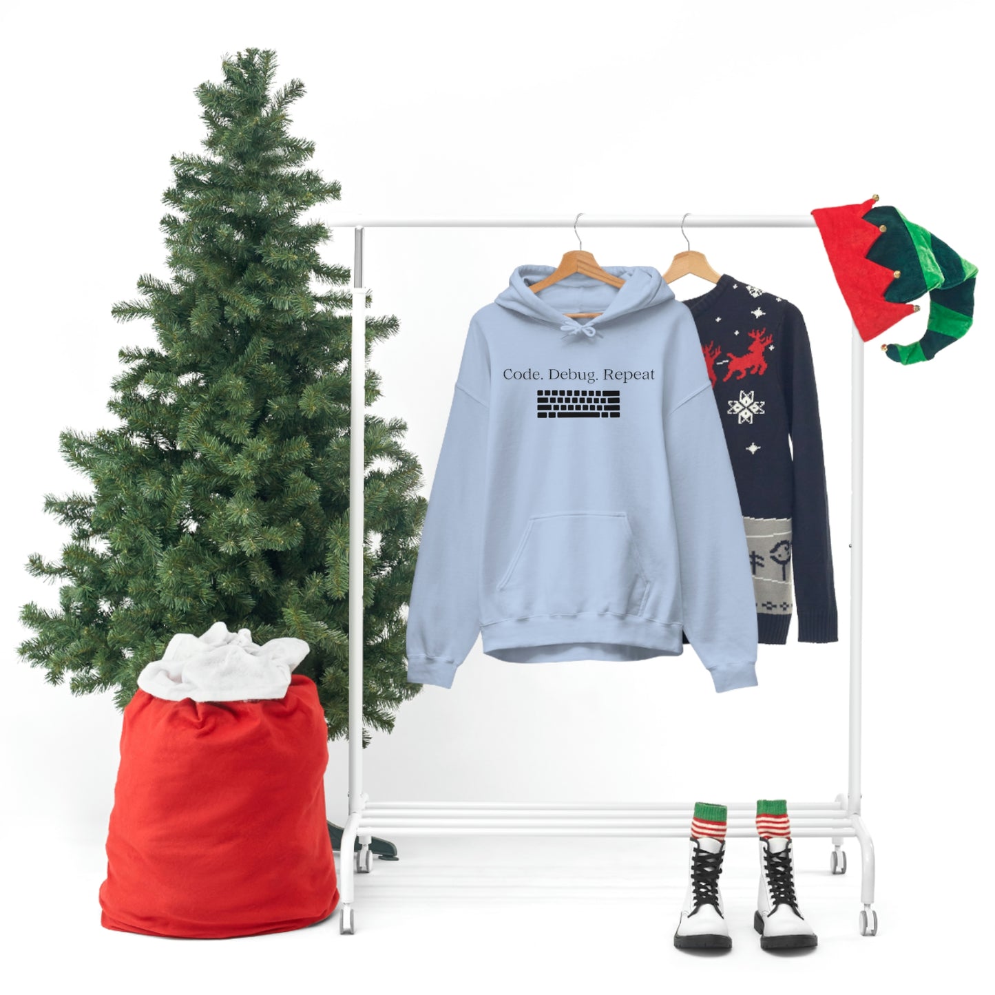 Wrap Yourself in Style and Functionality with Our Code.Debug.Repeat Unisex Heavy Blend™ Hooded Sweatshirt