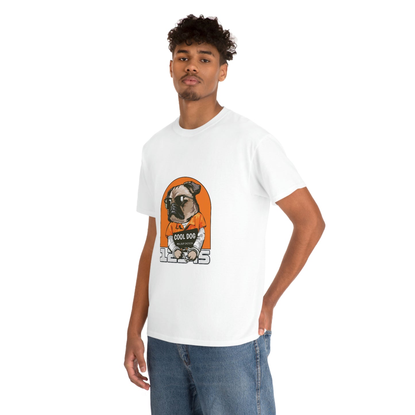 A Tee Shirt, R-Shirt for Women and Men Cool Dog Tee Unisex Heavy Cotton Tee