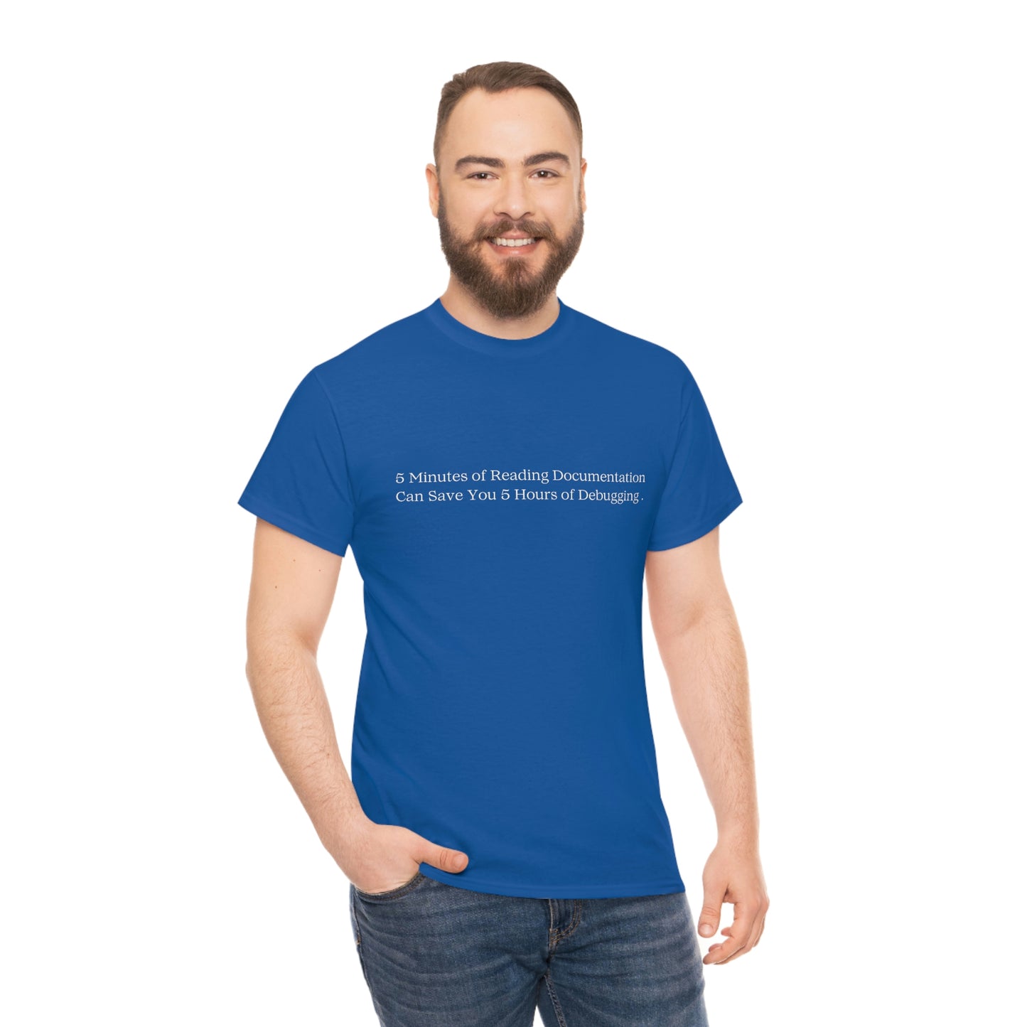 A 5 Minutes Can Save You 5 Hours: Get Our Unisex Heavy Cotton Tee and Debug in Style
