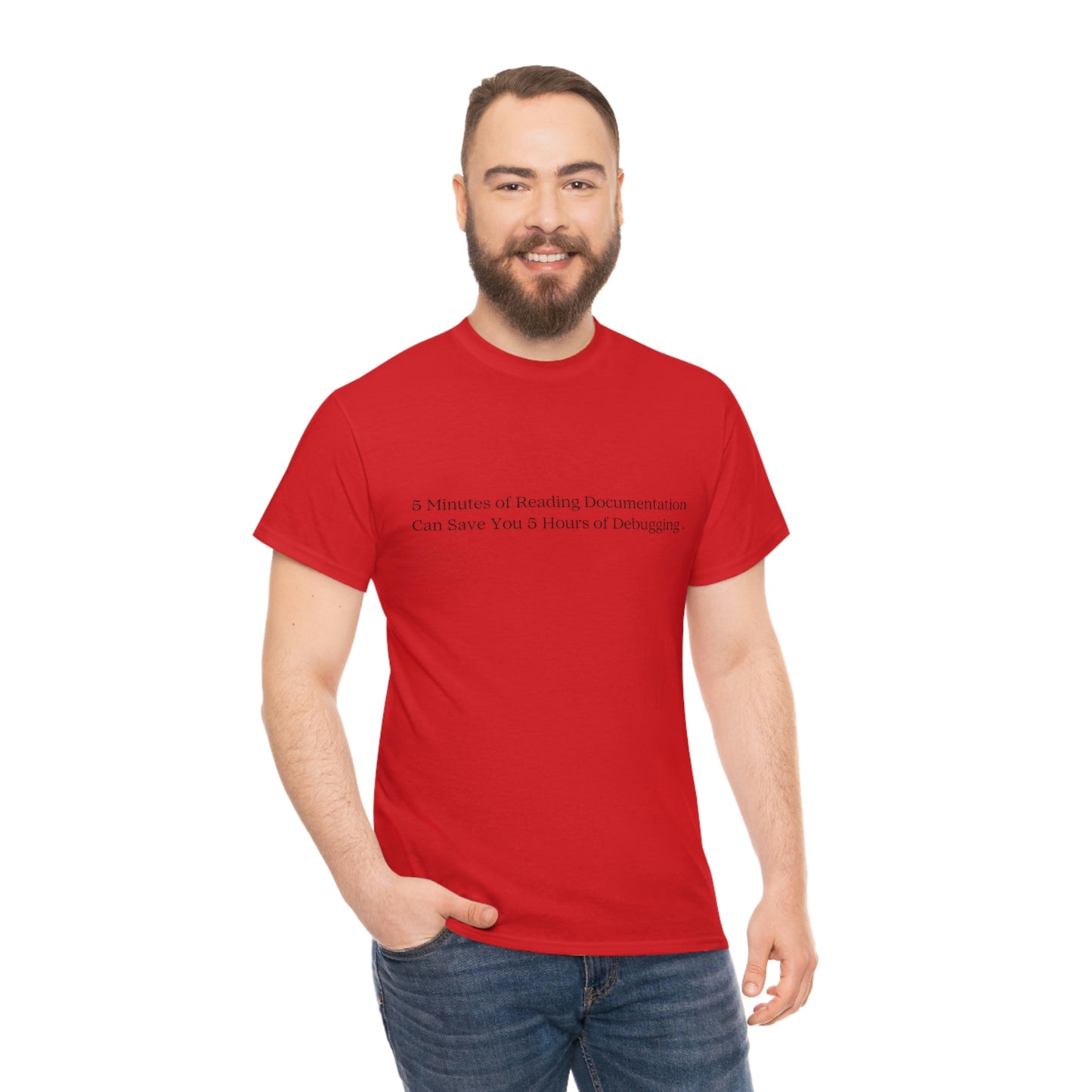 A 5 Minutes Can Save You 5 Hours: Get Our Unisex Heavy Cotton Tee and Debug in Style