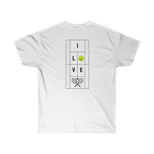 A Comfortable Show Your Passion for Tennis with Konaloo's Unisex Ultra Cotton Tee - A Perfect Gift for Tennis Lovers with Unique Design!