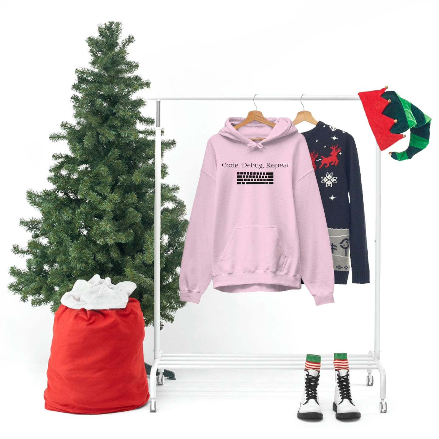 Wrap Yourself in Style and Functionality with Our Code.Debug.Repeat Unisex Heavy Blend™ Hooded Sweatshirt