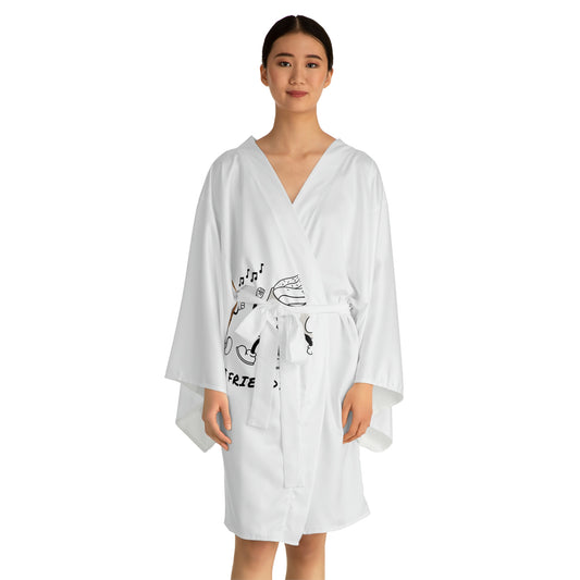 Show Some Love with Our 'Best Friend' Long Sleeve Kimono Robe - Perfect for Relaxing in Style!