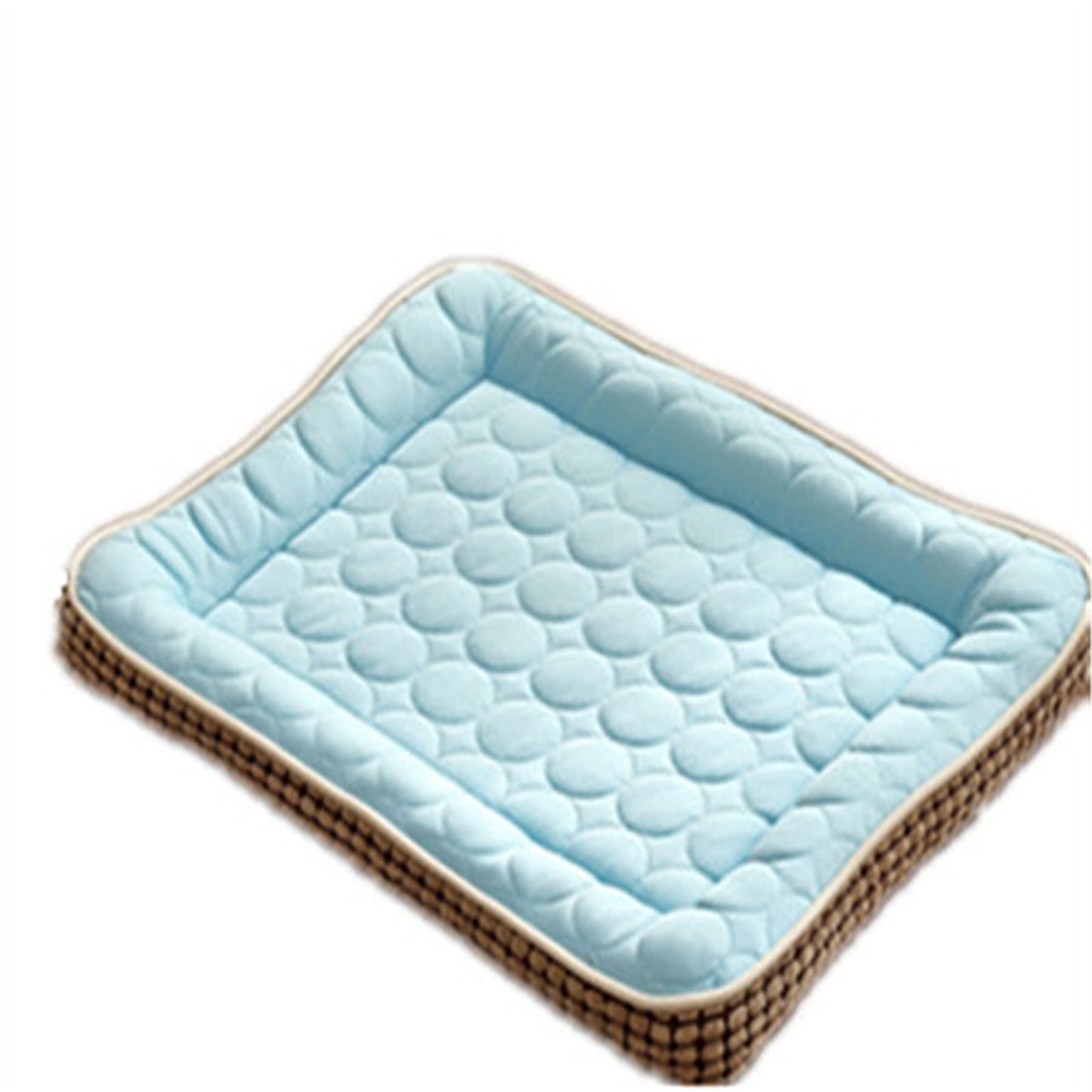 Keep Your Pet Cool and Comfortable with Our Spring Cool Technology Pet Mat - Made with Natural and Eco-Friendly Corn Kernel Filling