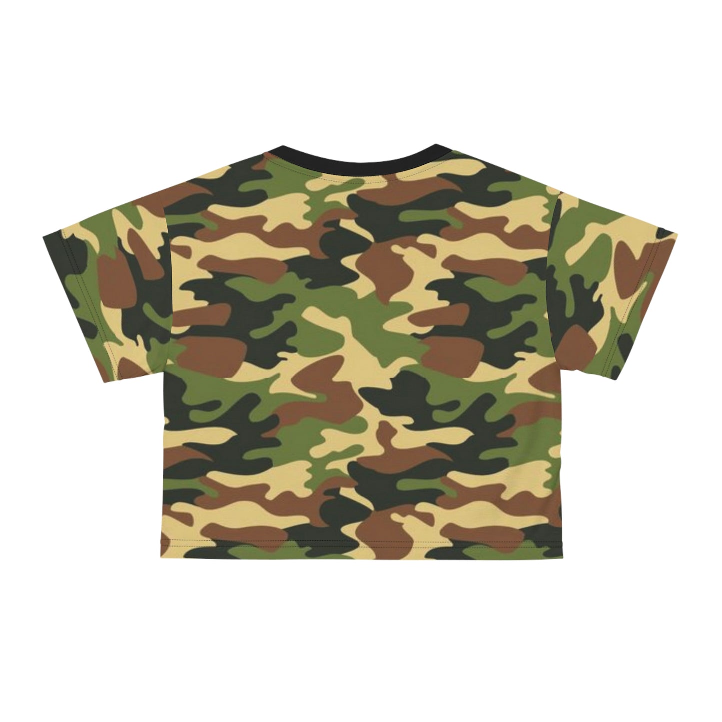 Copy of Women army camouflage Pattern Short Sleeve Shirt Crop Tee