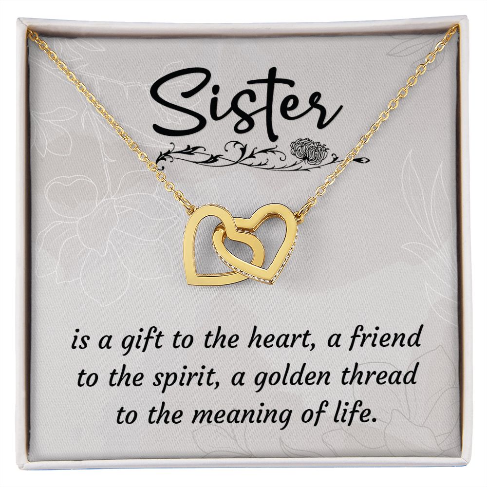 To My Sister: A Heartfelt Gift of Strong Roots Jewelry Set with Tree of Life Mini Heart Pendant Necklace in Sterling Silver - Perfect for Sister Birthday, Sister-In-Law Gift and Best Friend
