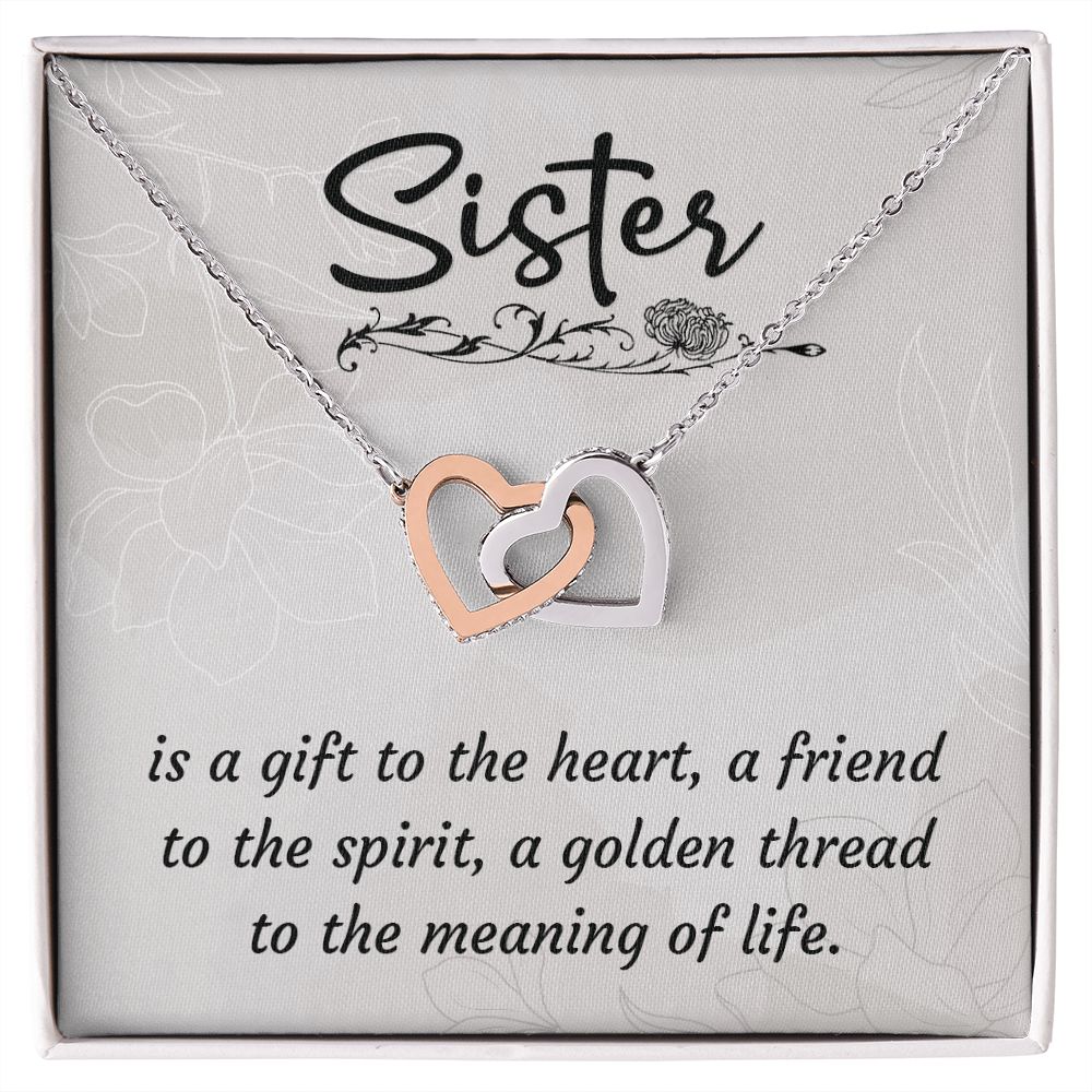 To My Sister: A Heartfelt Gift of Strong Roots Jewelry Set with Tree of Life Mini Heart Pendant Necklace in Sterling Silver - Perfect for Sister Birthday, Sister-In-Law Gift and Best Friend