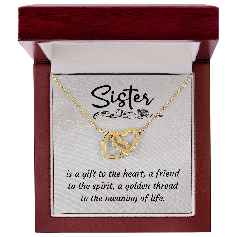 To My Sister: A Heartfelt Gift of Strong Roots Jewelry Set with Tree of Life Mini Heart Pendant Necklace in Sterling Silver - Perfect for Sister Birthday, Sister-In-Law Gift and Best Friend