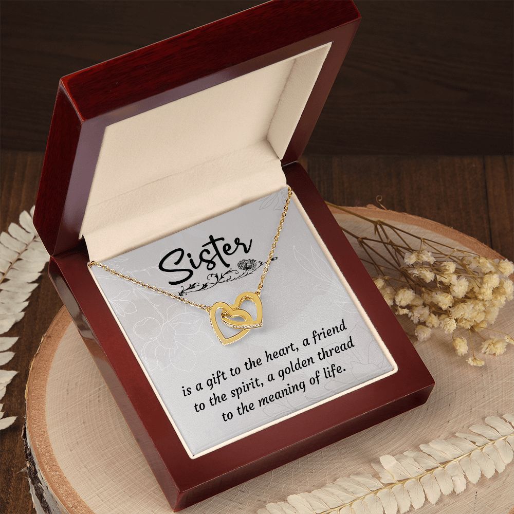 To My Sister: A Heartfelt Gift of Strong Roots Jewelry Set with Tree of Life Mini Heart Pendant Necklace in Sterling Silver - Perfect for Sister Birthday, Sister-In-Law Gift and Best Friend