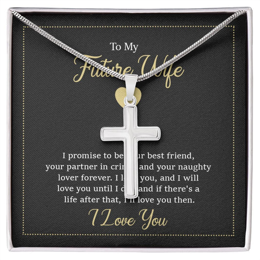 To My Future Wife, God Bless You: A Symbol of Faith and Love in Our Journey Together - The Significance of the Cross Necklace
