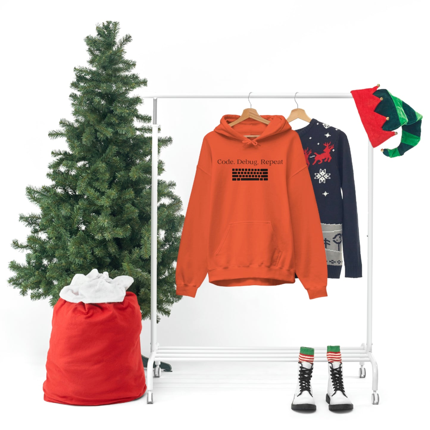 Wrap Yourself in Style and Functionality with Our Code.Debug.Repeat Unisex Heavy Blend™ Hooded Sweatshirt