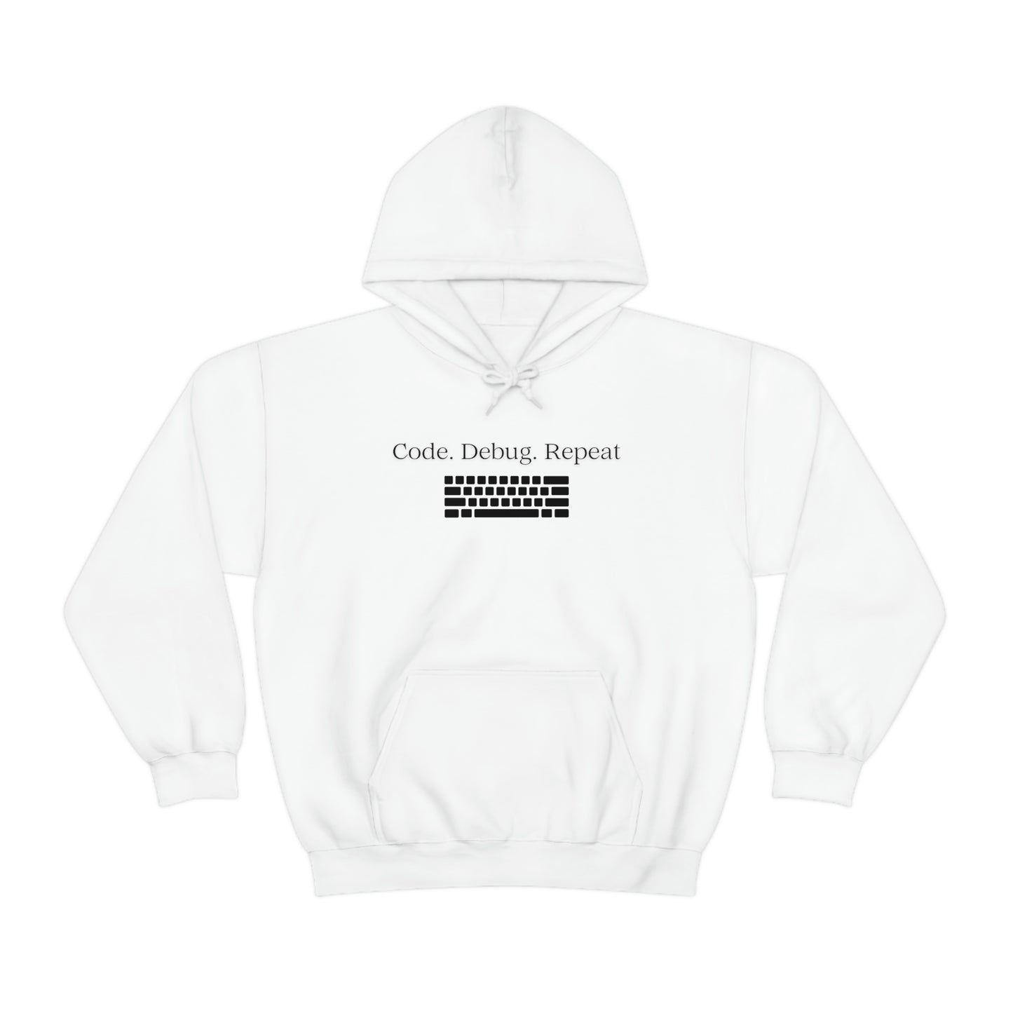 Wrap Yourself in Style and Functionality with Our Code.Debug.Repeat Unisex Heavy Blend™ Hooded Sweatshirt