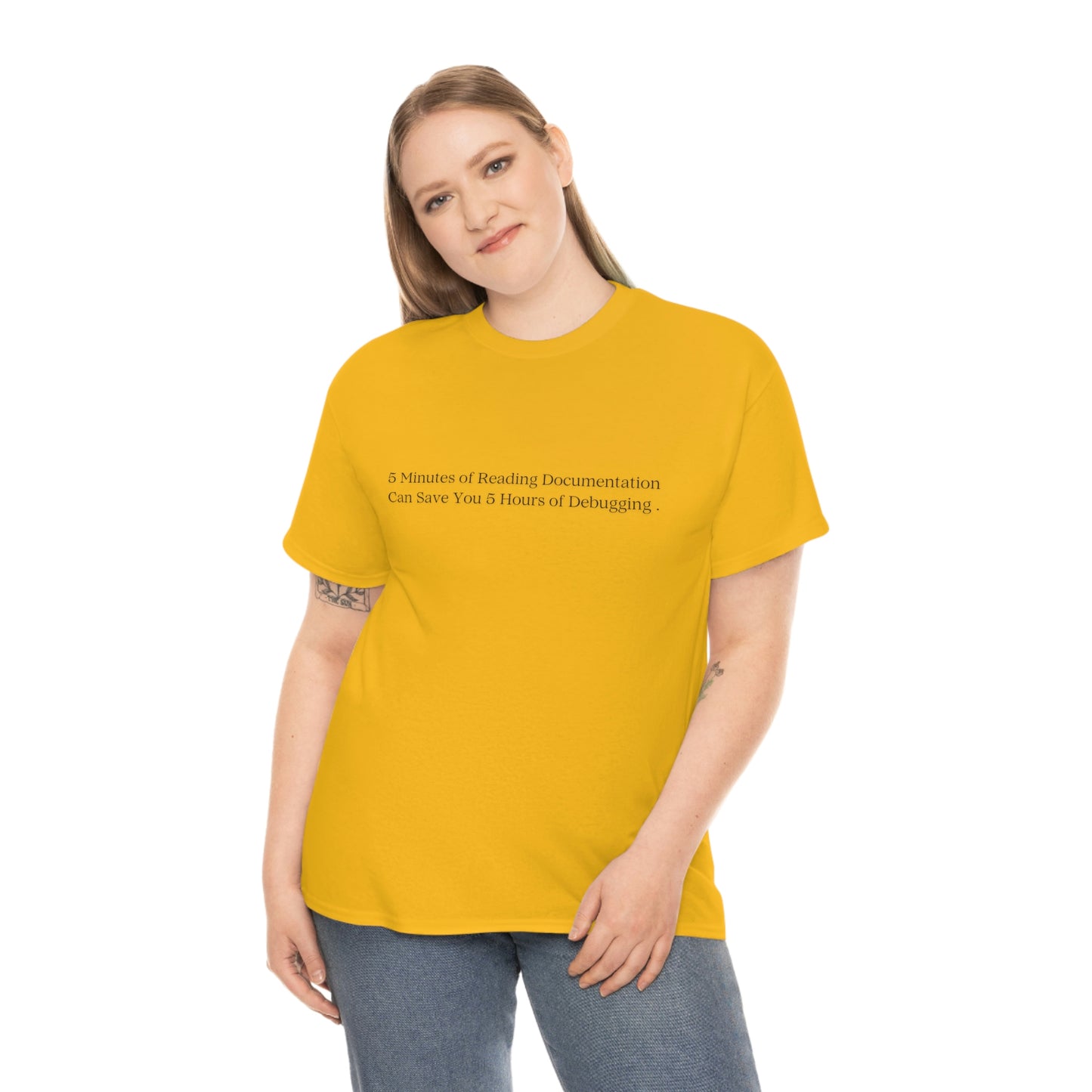 A 5 Minutes Can Save You 5 Hours: Get Our Unisex Heavy Cotton Tee and Debug in Style