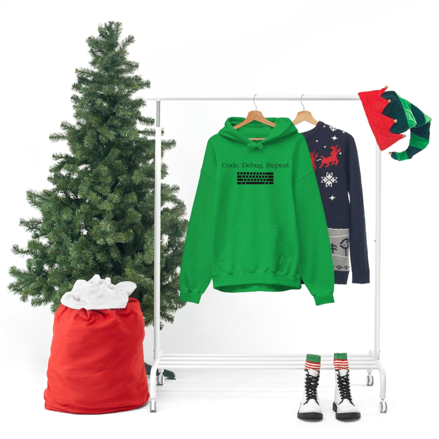 Wrap Yourself in Style and Functionality with Our Code.Debug.Repeat Unisex Heavy Blend™ Hooded Sweatshirt