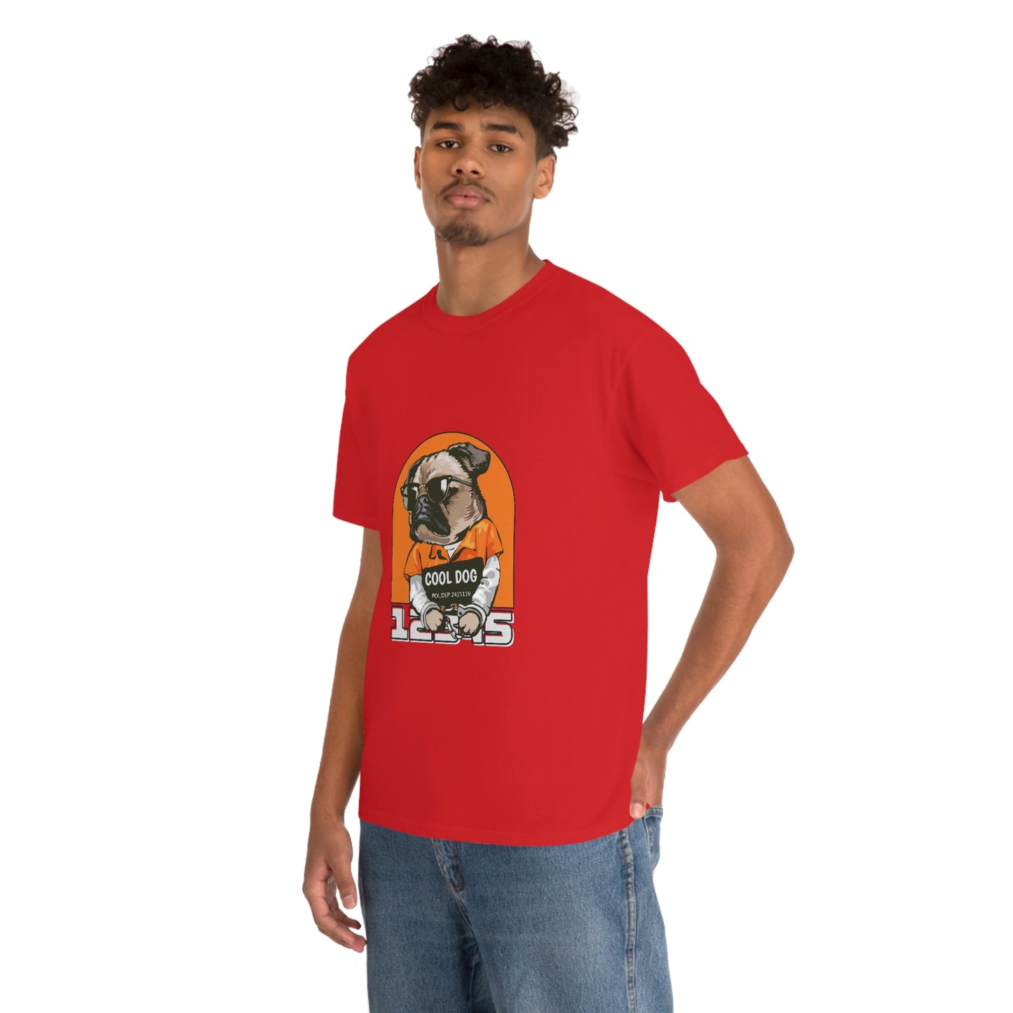 A Tee Shirt, R-Shirt for Women and Men Cool Dog Tee Unisex Heavy Cotton Tee