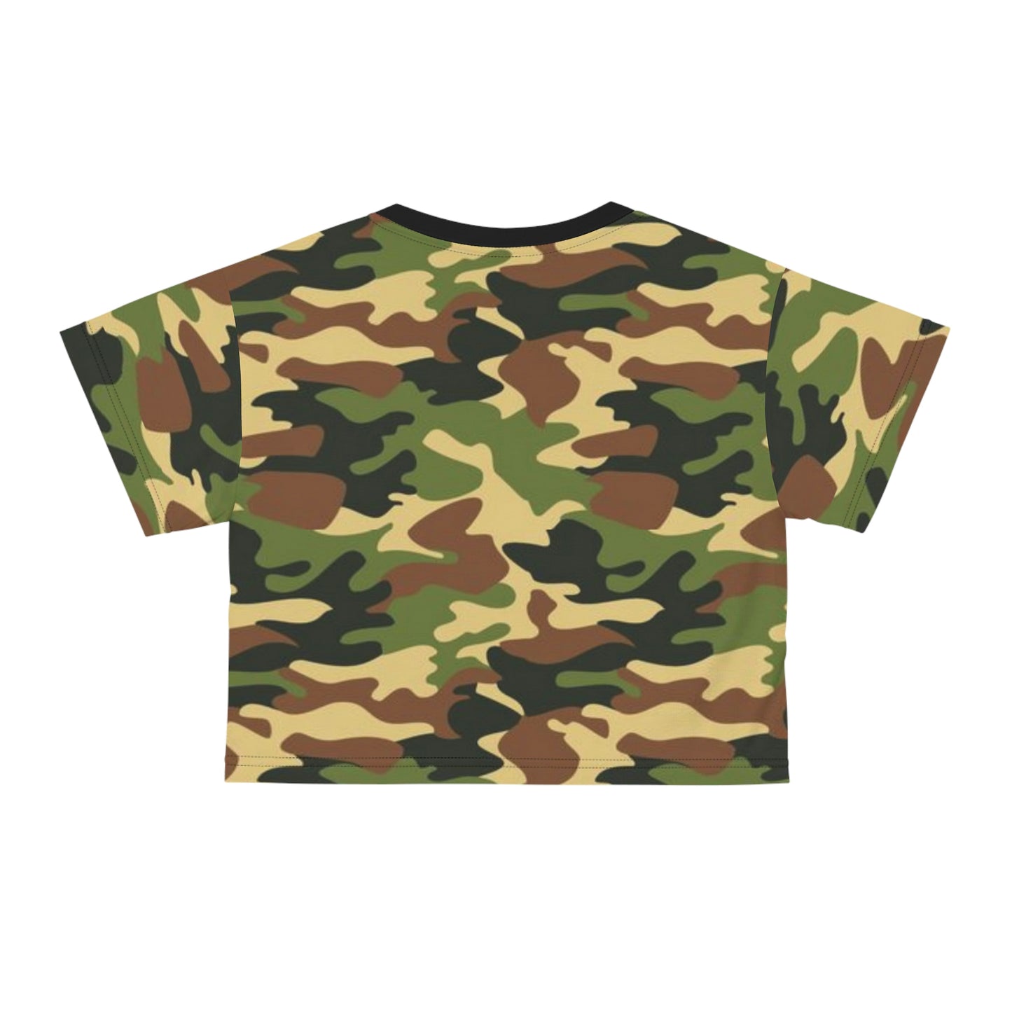 Copy of Women army camouflage Pattern Short Sleeve Shirt Crop Tee